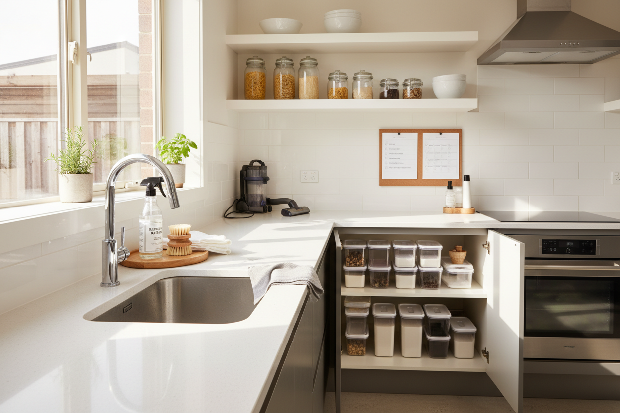 The Clean Kitchen Playbook: Daily, Weekly, and Monthly Routines