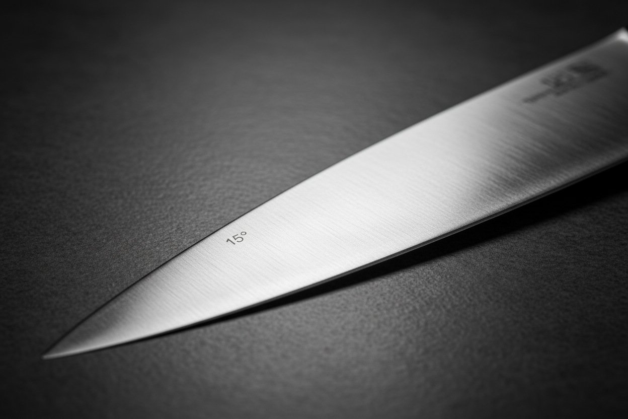 A precise 15° blade angle for smooth slicing and longer-lasting sharpness.